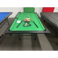 7 FT Modern Fold Away Pool - Billiard Table [GREEN]